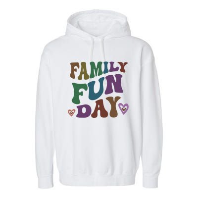 Retro Family Fun Day Vacation Road Trip Travel Reunion Event Funny Gift Garment-Dyed Fleece Hoodie