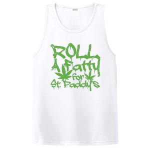 Roll Fatty For St Paddys Funny Marijuana St Patricks Day PosiCharge Competitor Tank