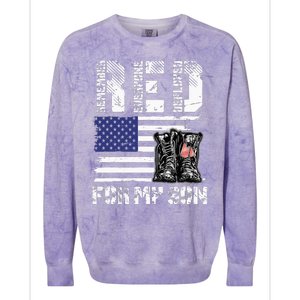 RED Friday For My Son Remember Everyone Deployed Military Colorblast Crewneck Sweatshirt