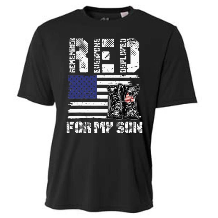 RED Friday For My Son Remember Everyone Deployed Military Cooling Performance Crew T-Shirt