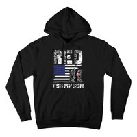 RED Friday For My Son Remember Everyone Deployed Military Hoodie