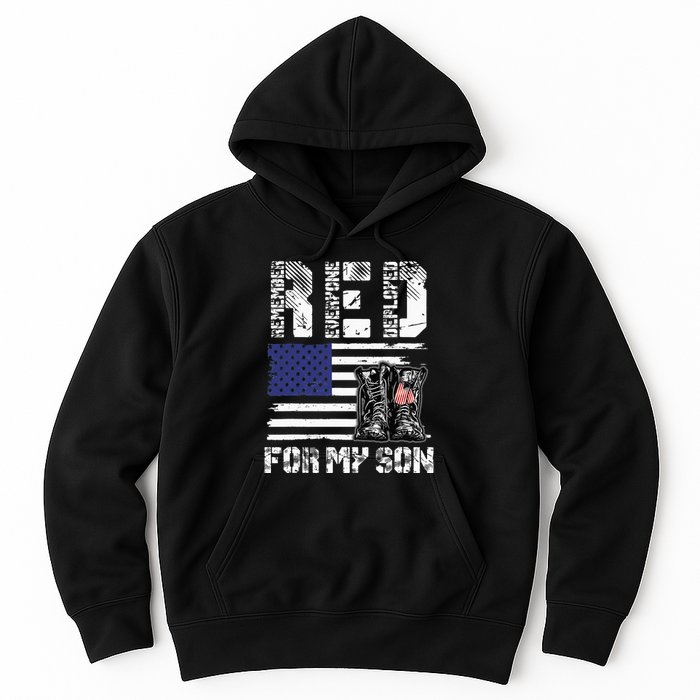 RED Friday For My Son Remember Everyone Deployed Military Hoodie