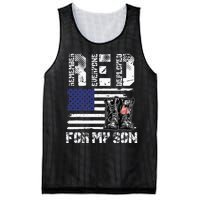 RED Friday For My Son Remember Everyone Deployed Military Mesh Reversible Basketball Jersey Tank