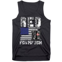 RED Friday For My Son Remember Everyone Deployed Military Tank Top