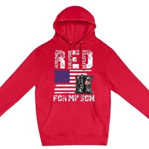 RED Friday For My Son Remember Everyone Deployed Military Premium Pullover Hoodie