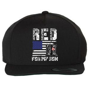 RED Friday For My Son Remember Everyone Deployed Military Wool Snapback Cap