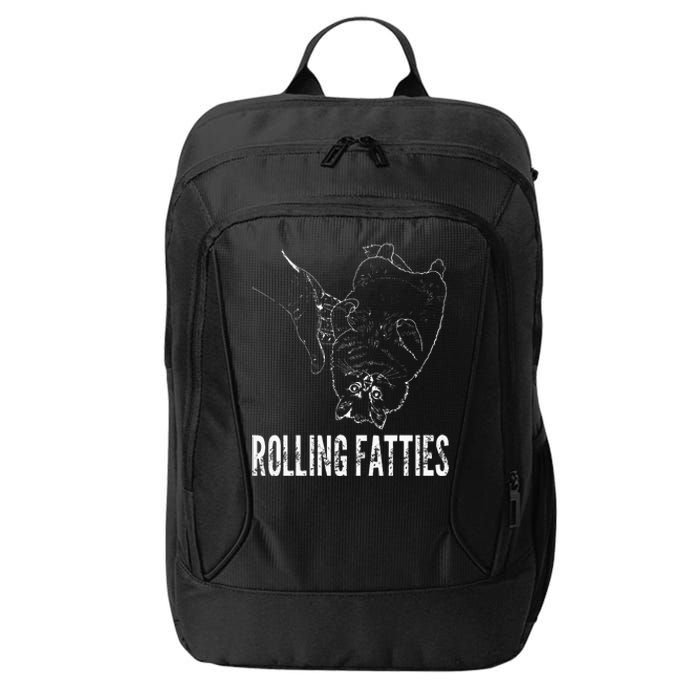 Rollin Fatties Funny Fat Kitty Cat City Backpack