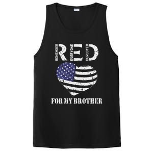 Red Friday For My Brother Remember Everyone Deployed Us Flag PosiCharge Competitor Tank