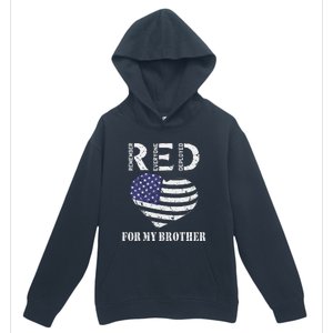 Red Friday For My Brother Remember Everyone Deployed Us Flag Urban Pullover Hoodie