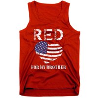 Red Friday For My Brother Remember Everyone Deployed Us Flag Tank Top