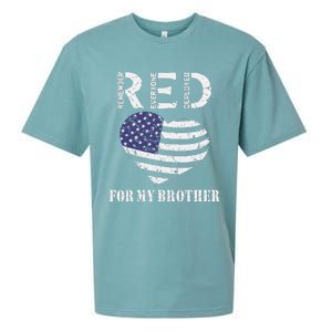 Red Friday For My Brother Remember Everyone Deployed Us Flag Sueded Cloud Jersey T-Shirt