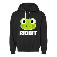 Ribbit Frogs | Frog Lover Garment-Dyed Fleece Hoodie