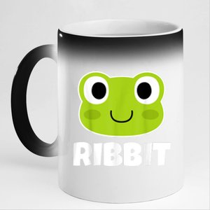 Ribbit Frogs | Frog Lover 11oz Black Color Changing Mug