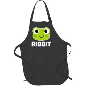 Ribbit Frogs | Frog Lover Full-Length Apron With Pockets