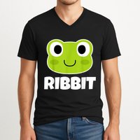 Ribbit Frogs | Frog Lover V-Neck T-Shirt