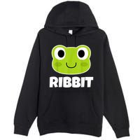 Ribbit Frogs | Frog Lover Premium Pullover Hoodie