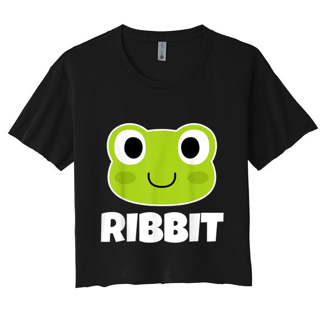 Ribbit Frogs | Frog Lover Crop Top