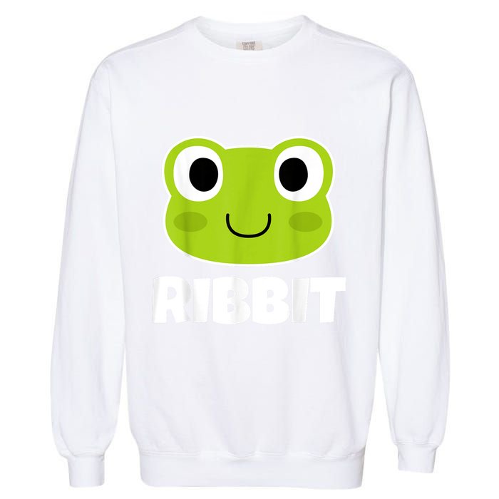 Ribbit Frogs | Frog Lover Garment-Dyed Sweatshirt