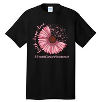 Ribbon Flower Faith Hope Love Breast Cancer Awareness Month Tall T-Shirt