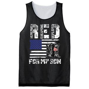 Red Friday For My Son Remember Everyone Deployed Military Mesh Reversible Basketball Jersey Tank