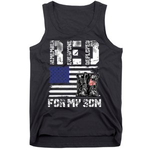 Red Friday For My Son Remember Everyone Deployed Military Tank Top