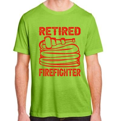 Retired Firefighter Fire Funny Retiret Party Gift Adult ChromaSoft Performance T-Shirt