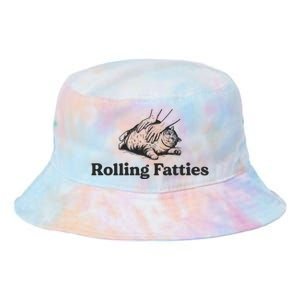 Rolling Fatties Funny Cat Lover Tie Dye Newport Bucket Hat