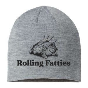 Rolling Fatties Funny Cat Lover Sustainable Beanie