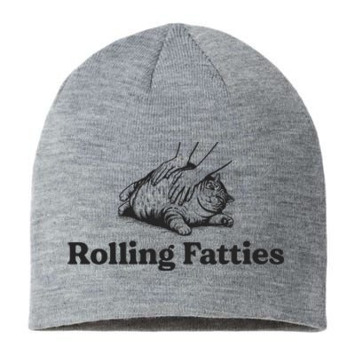 Rolling Fatties Funny Cat Lover Sustainable Beanie