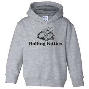 Rolling Fatties Funny Cat Lover Toddler Hoodie