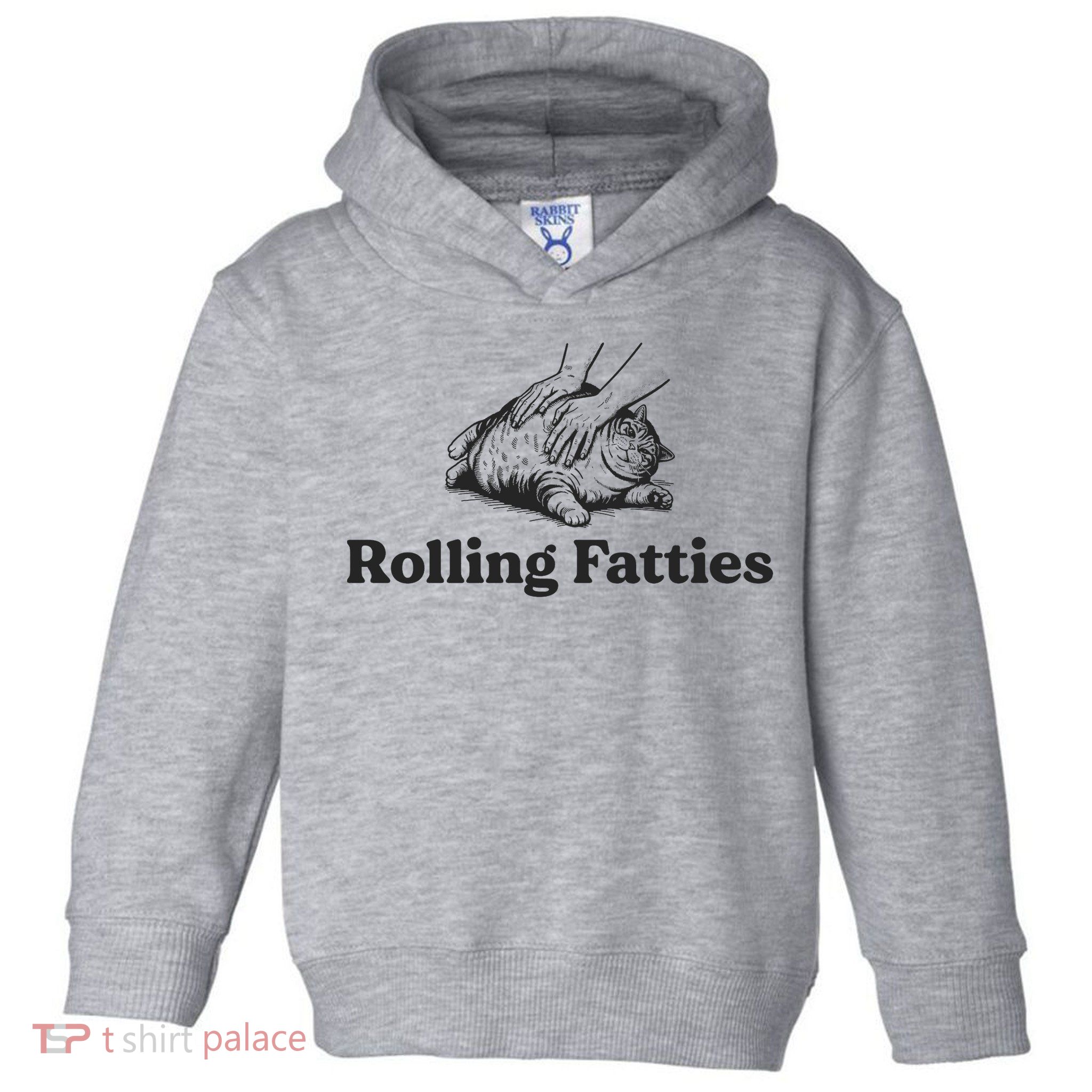 Rolling Fatties Funny Cat Lover Toddler Hoodie