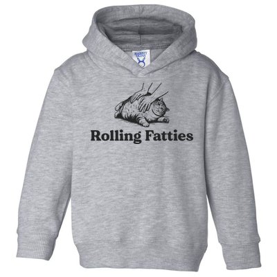 Rolling Fatties Funny Cat Lover Toddler Hoodie