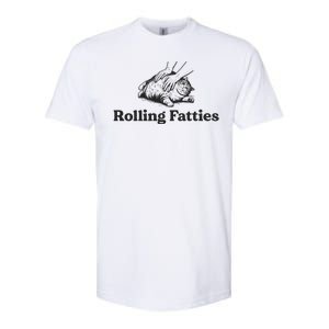 Rolling Fatties Funny Cat Lover Softstyle CVC T-Shirt