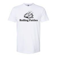 Rolling Fatties Funny Cat Lover Softstyle CVC T-Shirt