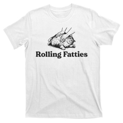 Rolling Fatties Funny Cat Lover T-Shirt