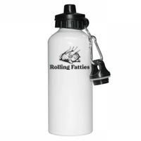 Rolling Fatties Funny Cat Lover Aluminum Water Bottle