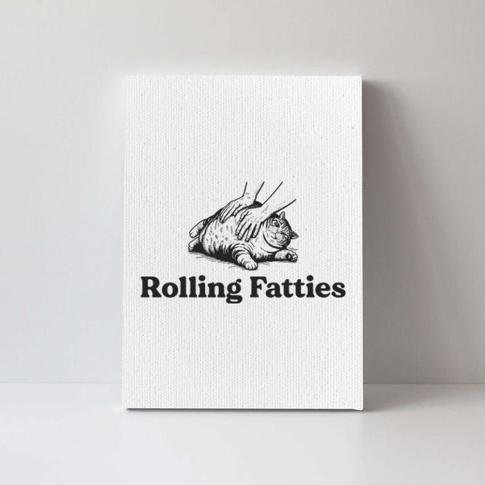 Rolling Fatties Funny Cat Lover Canvas