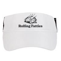 Rolling Fatties Funny Cat Lover Adult Drive Performance Visor