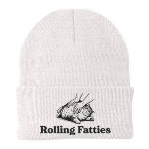 Rolling Fatties Funny Cat Lover Knit Cap Winter Beanie