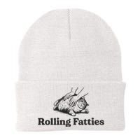 Rolling Fatties Funny Cat Lover Knit Cap Winter Beanie