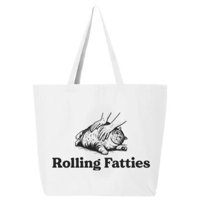 Rolling Fatties Funny Cat Lover 25L Jumbo Tote