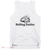 Rolling Fatties Funny Cat Lover Tank Top