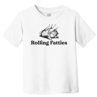 Rolling Fatties Funny Cat Lover Toddler T-Shirt