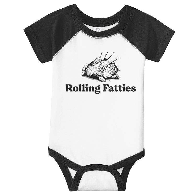 Rolling Fatties Funny Cat Lover Infant Baby Jersey Bodysuit