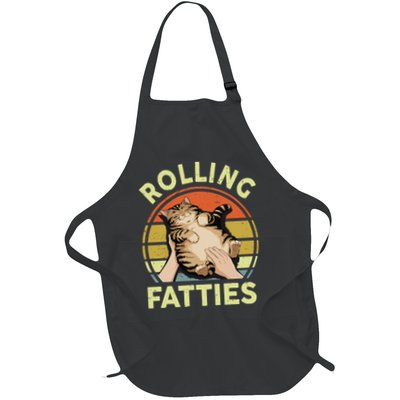 Rolling Fatties Funny Tabby Cat Breed Mom Dad Kitten Retro Apron