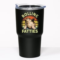 Rolling Fatties Funny Tabby Cat Breed Mom Dad Kitten Retro Tumbler