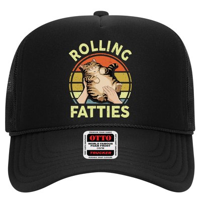 Rolling Fatties Funny Tabby Cat Breed Mom Dad Kitten Retro Hat