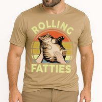Rolling Fatties Funny Tabby Cat Breed Mom Dad Kitten Retro Cooling Performance Crew T-Shirt
