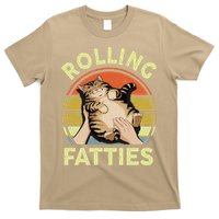 Rolling Fatties Funny Tabby Cat Breed Mom Dad Kitten Retro T-Shirt