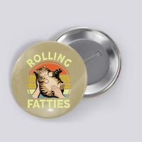 Rolling Fatties Funny Tabby Cat Breed Mom Dad Kitten Retro Button